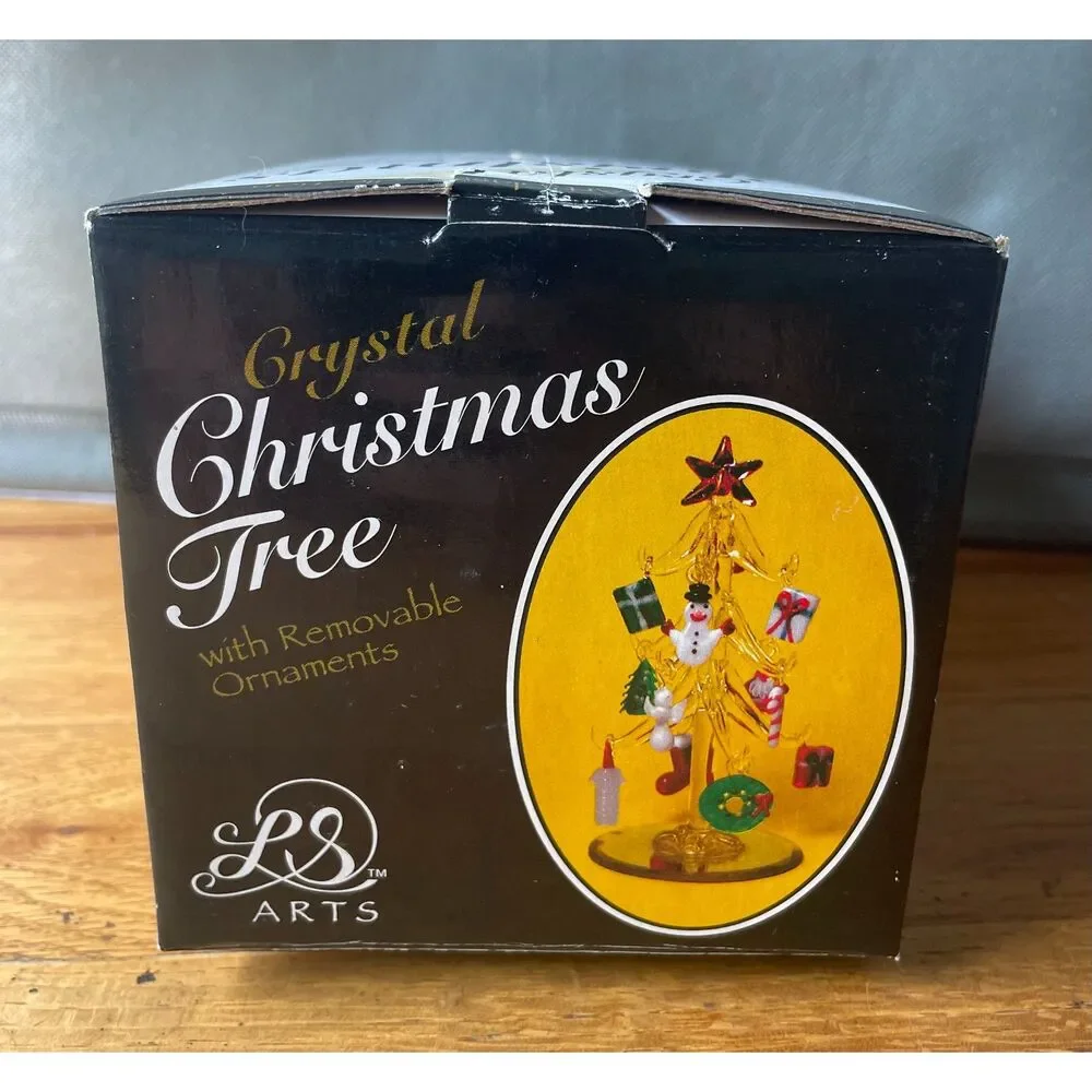 VTG LS Arts Crystal Christmas Tree 6.5
